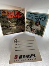 Vintage View Master Reels Set Of 3 The Love Bug Disney Packet B 501 Booklet