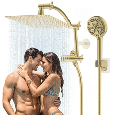 Showerhead 10-Inch High Pressure Rainfull Shower Head/Handheld Showerhead Combo
