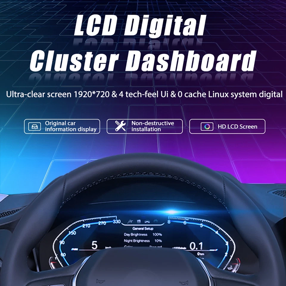 12.3IN LCD Digital Cluster Instrument Speedometer For BMW 1 Series E82 2006-2013 - Изображение 2 из 4