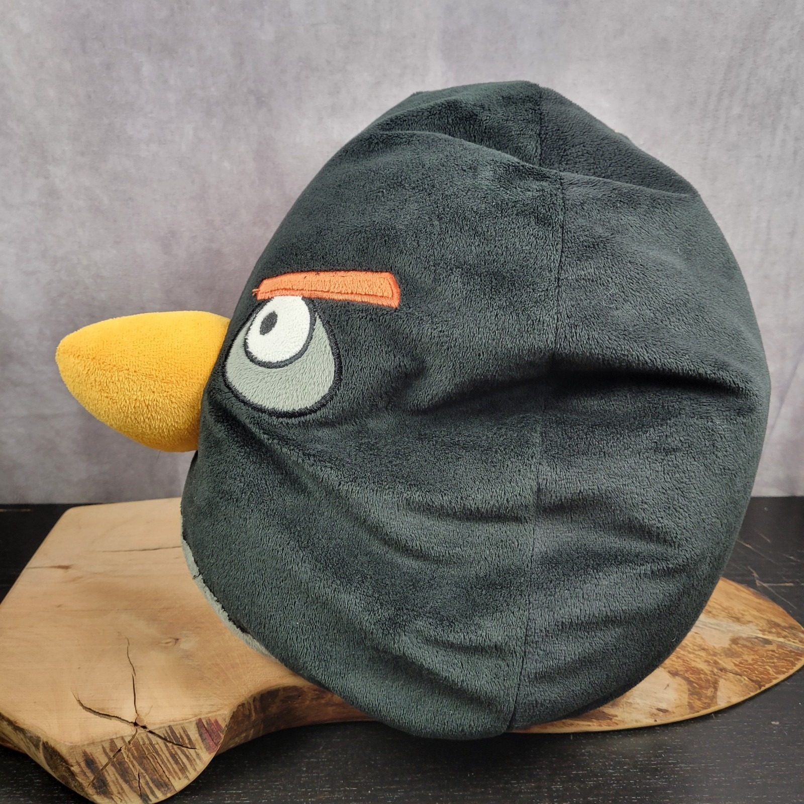Angry Birds Rovio Plush Black Bomb Bird Beanbag Stuffed Toy Pillow 9"