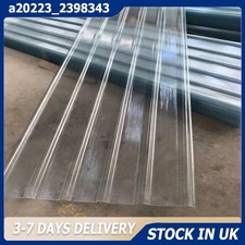 5Pcs Clear Corrugated Roofing Sheets Lighting Plate Greenhouse Panel 90cm*120Cm
