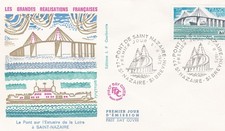 FRANCE 1975 FDC PONT DE SAINT NAZAIRE YT 1856