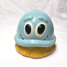 Coin Bank Scrubbing Bubbles Vintage Ceramic Blue Bubble Piggy Bank Promo