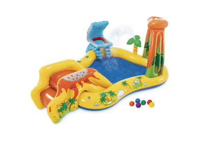 [ BIG SALE ] Intex 95-in L x 75-in W Oval Play Center Kiddie Pool Multicolor