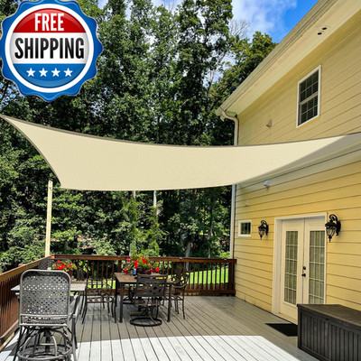 Tang 18 X 20 Sun Shade Sail Rectangle Outdoor Canopy Uv Block Sunshades For