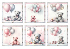 New Baby Card Toppers For Card Making Paper Craft Set Of 6