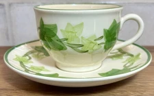 Set of 3 Vintage Franciscan IVY Footed Cup & Saucer Set
