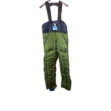 RefrigiWear 0345RSAGMED Insulated High Bib Green Overalls Cold Protection Size M