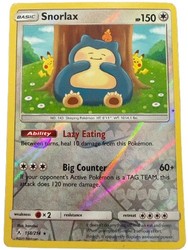 Snorlax 158/214 Sun & Moon Unbroken Bonds Reverse Holo