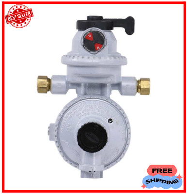 #ad JR Products Compact Low Pressure Two Stage Automatic Changeover LP Gas Regulator $69.90