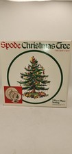 Vintage Spode Christmas Tree England 5 Piece Place Setting Plates Cup Saucer