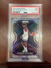 2020 PANINI PRIZM ANTHONY EDWARDS MOJO PRIZM PSA 9 !!!! 3/25  POP 10