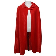 Umhang, Größe: ONE SIZE, Rot, Samt, Unisex (Kinder) #2S0