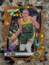 2024 Panini Prizm WNBA - Nika Muhl #75 Orange Ice Prizm (RC)