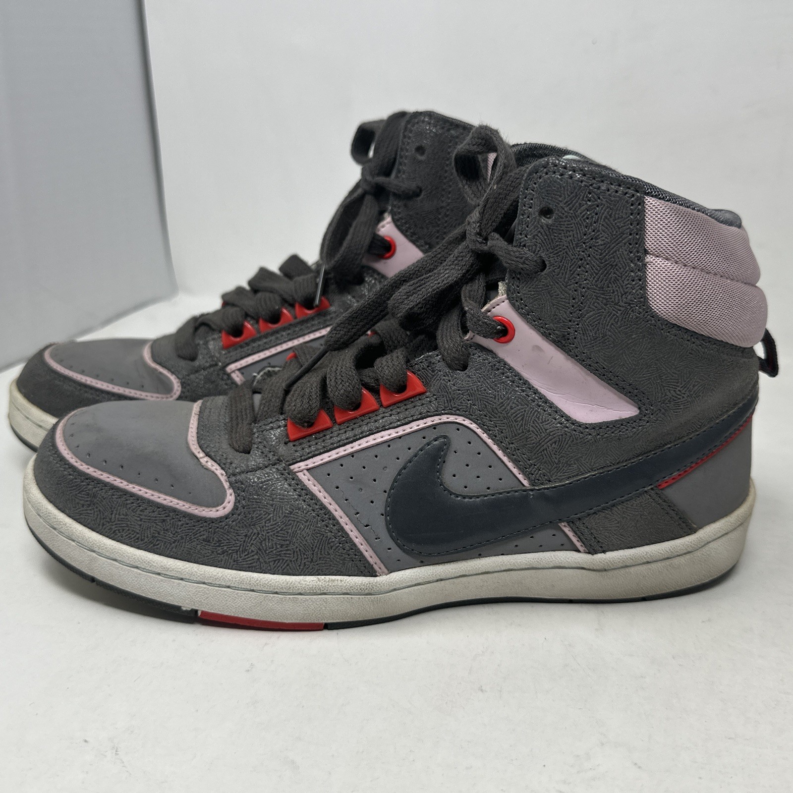 Nike Shoes Womens 8 Delta High Lite Model 365949-003 Pink Grey Red thumbnail 5