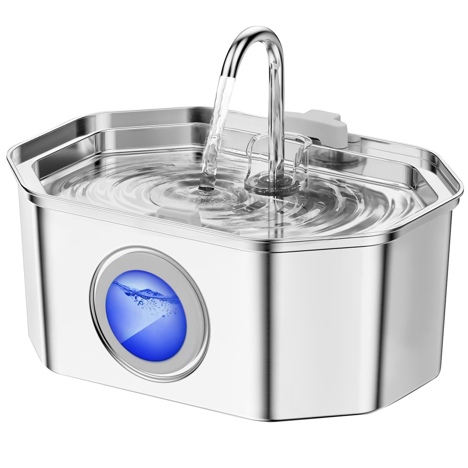 Stainless Steel Cat Water Fountain Automatic Filtered
