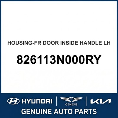 2014-2015 Hyundai Equus Gehäuse-Haustür Innengriff OEM Neu 826113N000RY