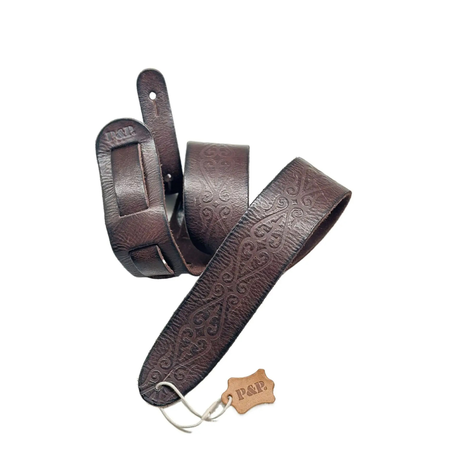 JakeSpecial Retro Cowhide Guitar Strap in Vibrant Colors