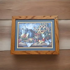 Country Birdhouse Sunflower Framed Art Barbara Felisky Home Interiors Decor