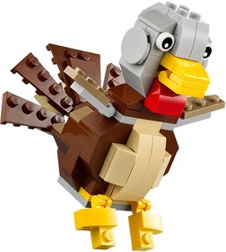 LEGO Seasonal THANKSGIVING TURKEY 40091 NEW Factory SEALED Set