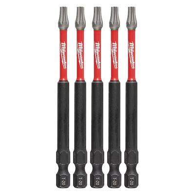 Milwaukee Tool 48-32-4578 3-1/2 In. Torx T20 Shockwave Impact Duty Power Bit (5