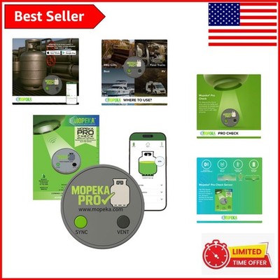 Versatile Magnetic Propane Tank Level Monitor - Real-Time App Alerts & Updates