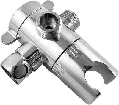 QWORK 3 Way Shower Diverter Valve 1/2  with Hand Shower Cradle for Bathroom Hand