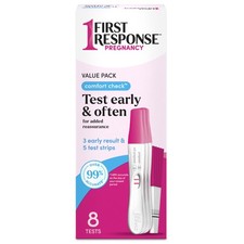 Comfort Check Pregnancy Test, 8 Count, Pink  White