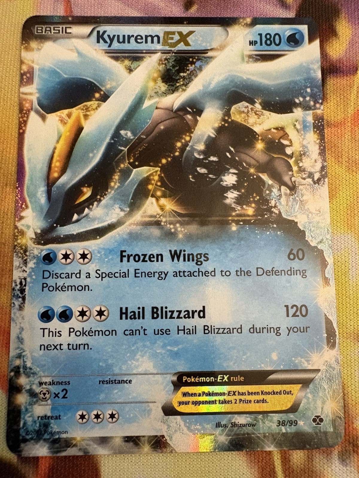 Kyurem EX 38/99 Rare Holo LP Pokemon Card Next Destinies 2012 DB8