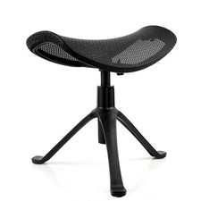 Footrest for Desk Adjustable Height 2-in-1 Function, Black