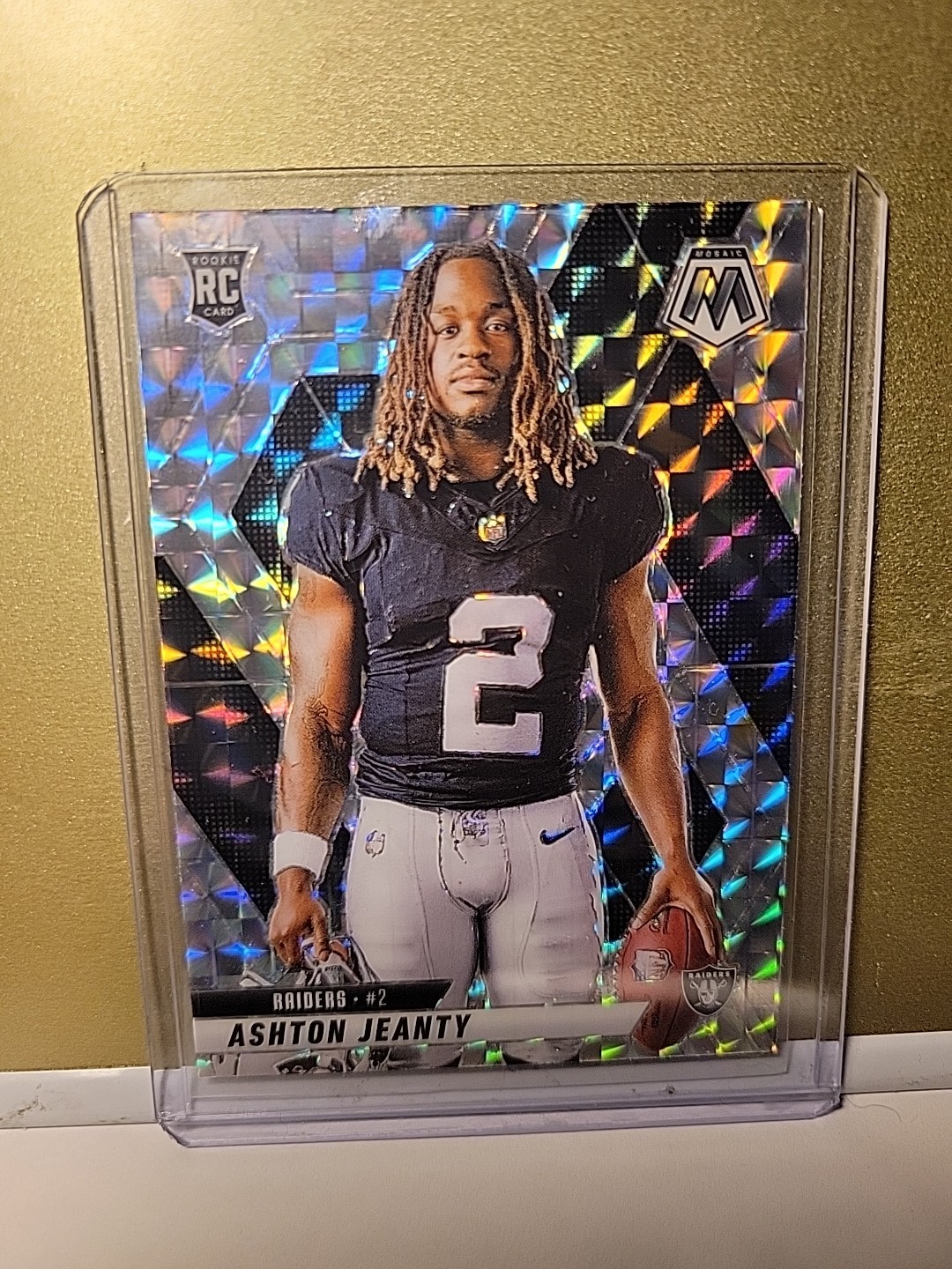 2025 Mosaic Silver Prizm Variation Ashton Jeanty #287 Rookie RC SP Raiders