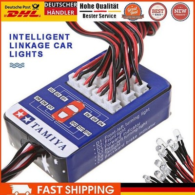 12 LED Beleuchtungssystem  Set Bremssimulation Blinklichter Für 1:10 RC Car