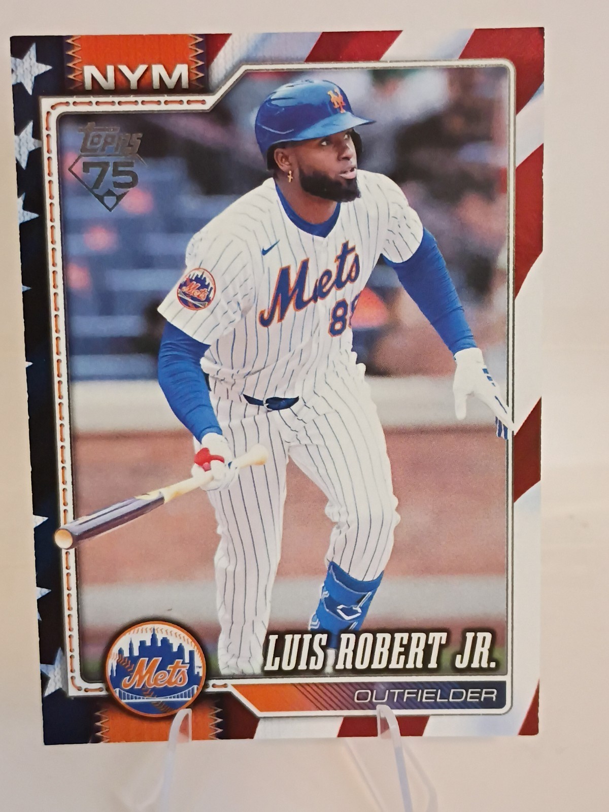 LUIS ROBERT JR. AMERICAN FLAG BORDER (16/76) SSP. 2026 Topps Searies 2 NY Mets🍎