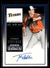 2015 Panini Contenders College Ticket Thomas Eshelman Auto Cal State Fullerton