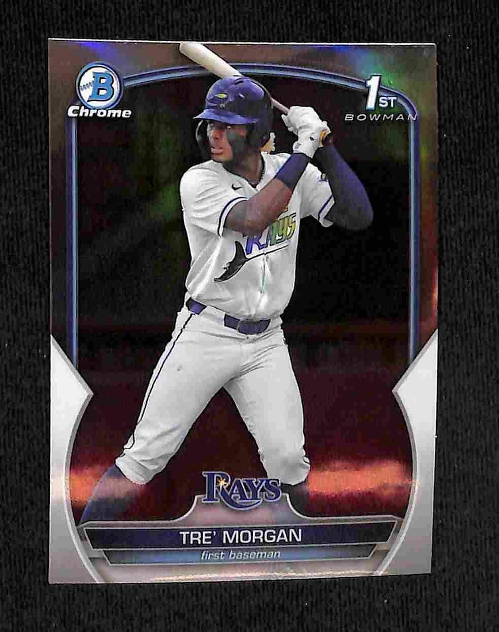 2023 Bowman Draft - Tre' Morgan Chrome Refractor 1st Bowman #BDC-199 Rays