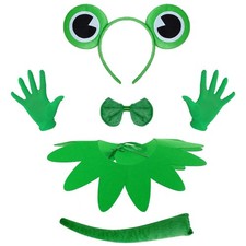 5pcs Halloween Frog Costume Women Men Adult Frog Costume Cute Animal Costumes...