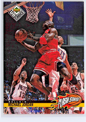 1998-99 UD Choice Michael Jordan Flash Stats #159 Chicago Bulls HOF