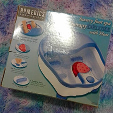 HoMedics SoleTherapy Deluxe Foot Bath Spa w/ Heat, Toe-Touch Control, Massage