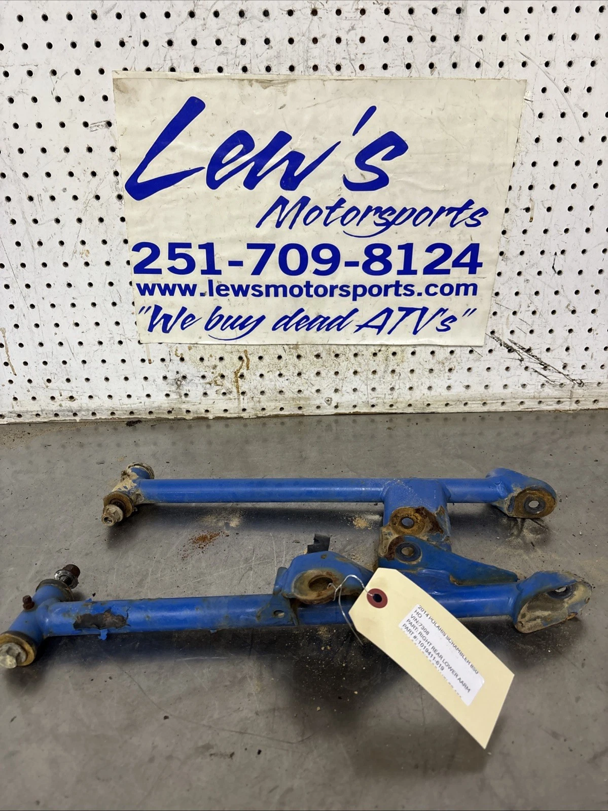 ARM, CONTROL, LOWER, REAR, RH, VOODOO BLUE