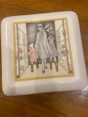 Vintage Minton Bone China Schmuckstück Bone China Schale mit Deckel