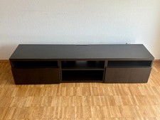 IKEA Fernsehtisch BESTA Schwarz inkl. Glasplatte im guten Zustand