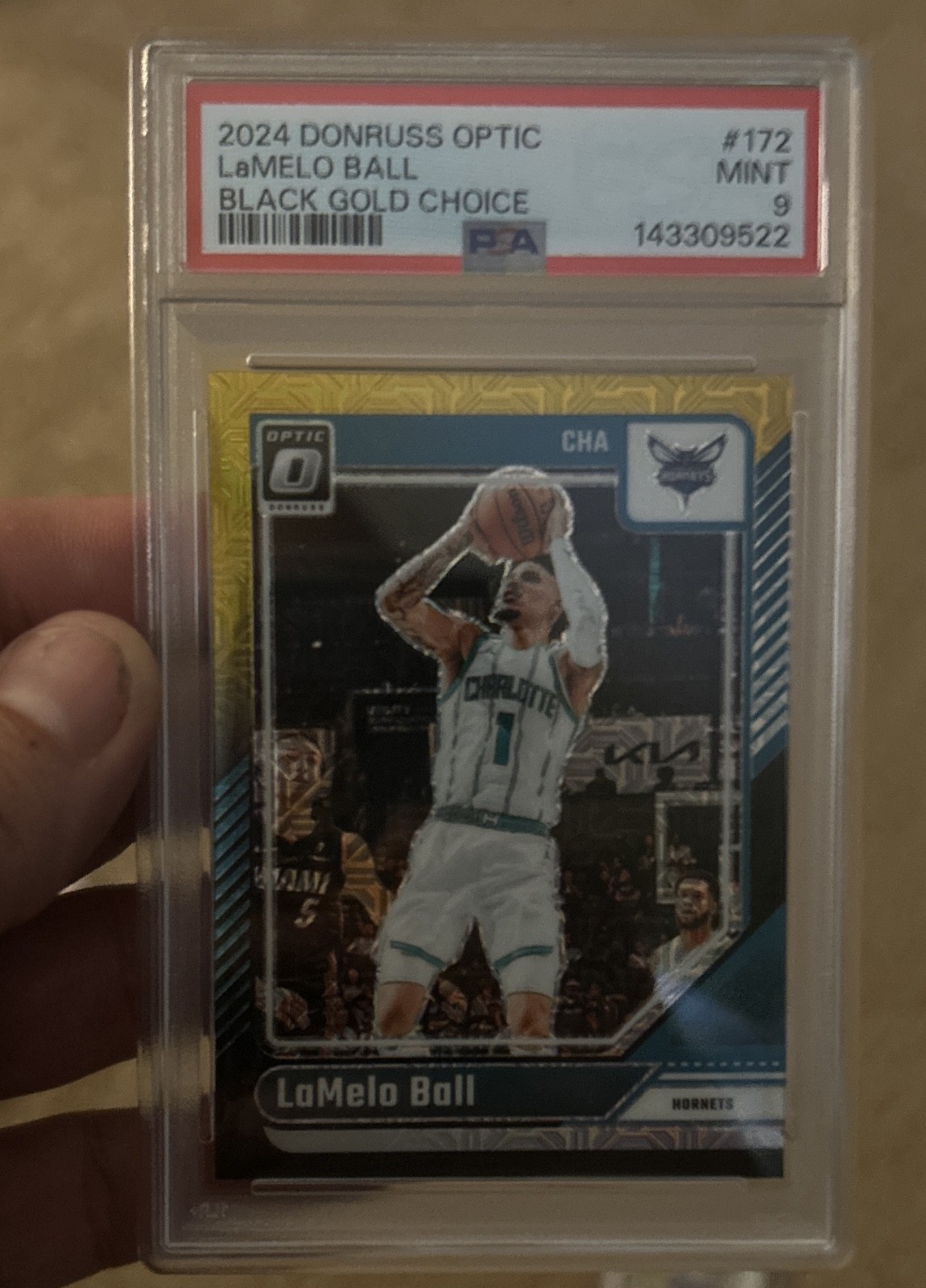 2024-25 Panini Donruss Optic - LaMelo Ball #172 Choice Black Gold Prizm /8