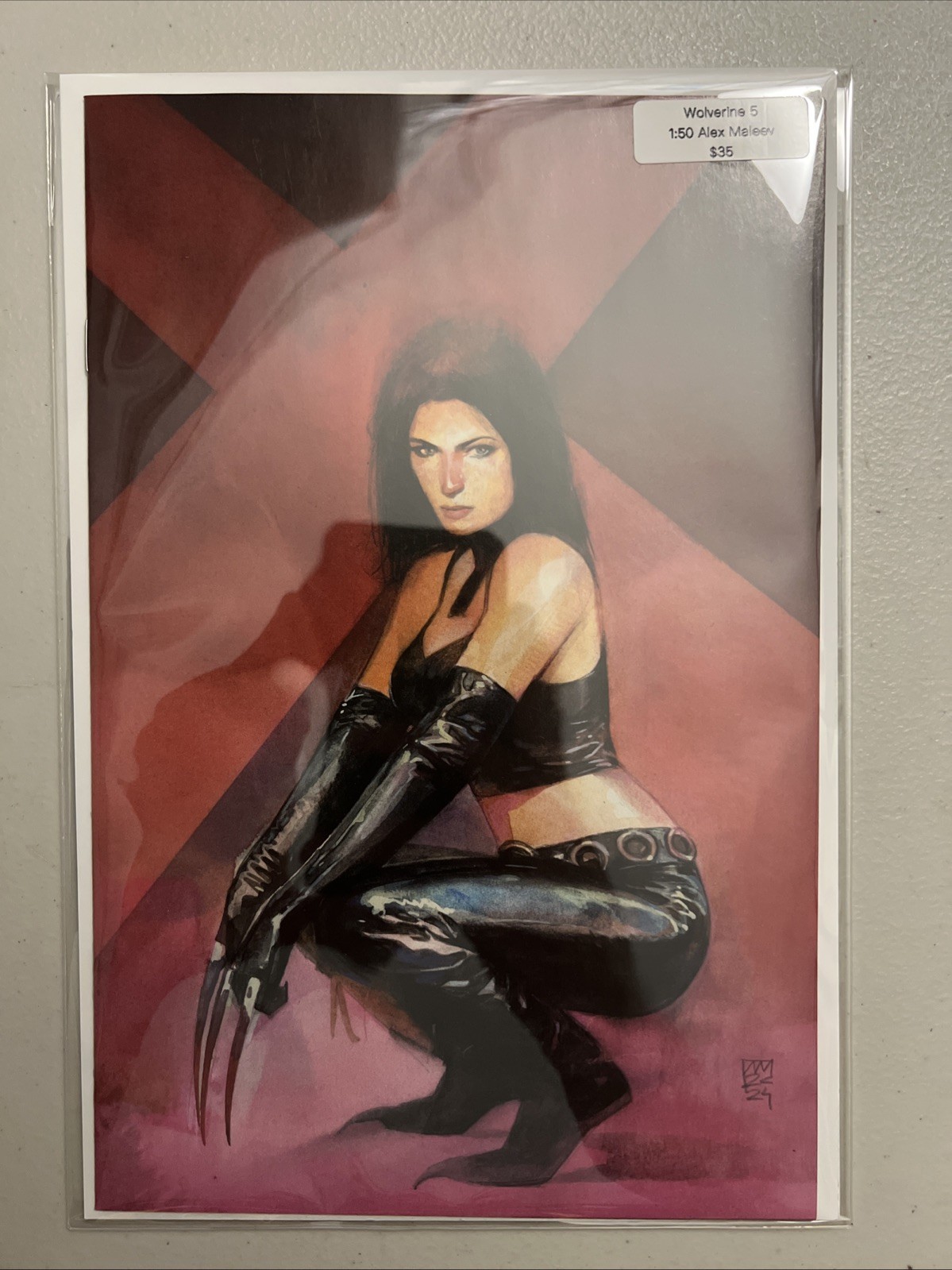 LAURA KINNEY WOLVERINE #5 1:50 ALEX MALEEV X-23 VARIANTE VIRGEN MARVEL