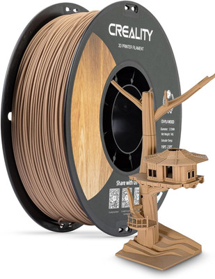 Wood Filament PLA, 3D Printer Filament 1.75 Mm, Smooth Silk Texture, Toughness,