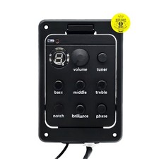 Acoustic Guitar Pickup Presys Plus 4-Bands EQ Tuner Onboard Preamp Piezo Pickup