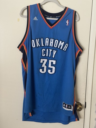 Adidas Kevin Durant OKC Thunder #35 Swingman Jersey XXL Blue +2" Length