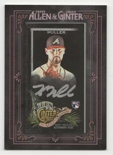 2022 Topps Allen & Ginter 'X' KYLE MULLER Black Framed Mini Auto RC 11/25 Braves