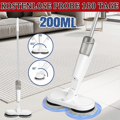 Electric Floor Mop Cordless Rotating Mop Spinning Cleaner Floor Scrubber Machine