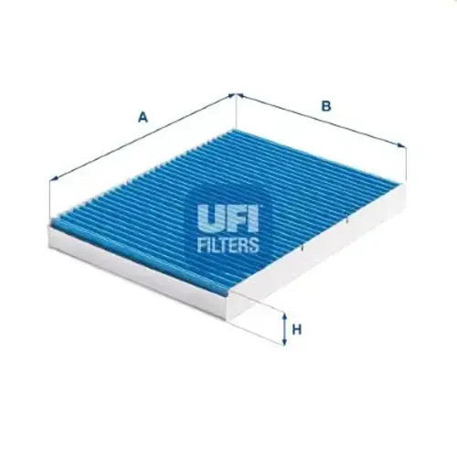 Cabin filter with antibacterial action 34.109.00 UFI for VW AUDI SKODA SEAT - Image 3
