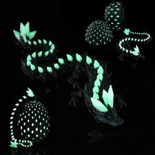 3D Printed Dragon Eggs Mystery Dragon Egg,Articulated Animals Fidget Toy Glow in